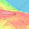 Mappa topografica Speeton, altitudine, rilievo