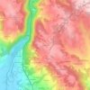 Mappa topografica La Roche, altitudine, rilievo