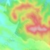 Mappa topografica Ceja la Redonda, altitudine, rilievo