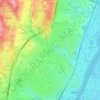 Mappa topografica Flacé, altitudine, rilievo