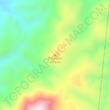 Mappa topografica El Caracol, altitudine, rilievo