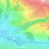 Mappa topografica Montlédier, altitudine, rilievo