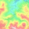 Mappa topografica Kellerville, altitudine, rilievo