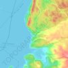 Mappa topografica Zaldivar, altitudine, rilievo