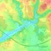 Mappa topografica Langennerie, altitudine, rilievo