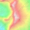 Mappa topografica Guagua Pichincha, altitudine, rilievo