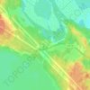 Mappa topografica Грибное, altitudine, rilievo