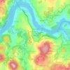 Mappa topografica Covas de Baixo, altitudine, rilievo