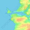 Mappa topografica Place Manigod, altitudine, rilievo