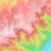 Mappa topografica Mons, altitudine, rilievo