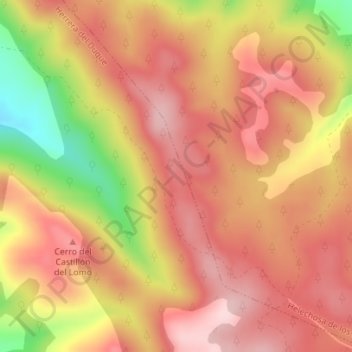 Mappa topografica La Garguera, altitudine, rilievo