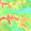 Mappa topografica Cabiçalva, altitudine, rilievo