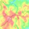 Mappa topografica Hernis, altitudine, rilievo
