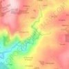 Mappa topografica Fervenza do Castro Rodicio, altitudine, rilievo