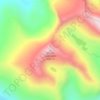 Mappa topografica Mount Bierstadt, altitudine, rilievo