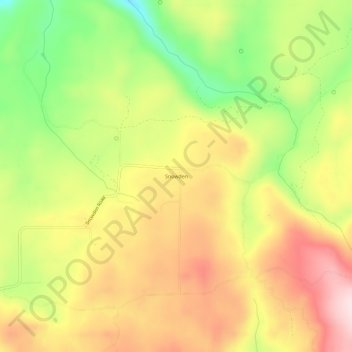 Mappa topografica Snowden, altitudine, rilievo