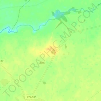Mappa topografica Сорокино, altitudine, rilievo