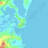 Mappa topografica Tuross Head, altitudine, rilievo