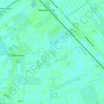 Mappa topografica Streek, altitudine, rilievo