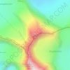 Mappa topografica Bishorn, altitudine, rilievo