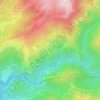 Mappa topografica Cantarettu, altitudine, rilievo
