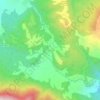 Mappa topografica Albaneto, altitudine, rilievo
