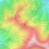 Mappa topografica Mont d'Arbois, altitudine, rilievo