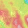 Mappa topografica Velike Drage, altitudine, rilievo