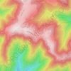 Mappa topografica Le Markstein, altitudine, rilievo