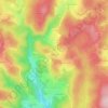 Mappa topografica Ardennes, altitudine, rilievo