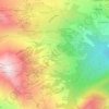 Mappa topografica Le Corbier, altitudine, rilievo