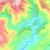 Mappa topografica França, altitudine, rilievo