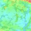 Mappa topografica Kergarenne, altitudine, rilievo