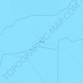 Mappa topografica Алеротар, altitudine, rilievo