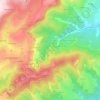 Mappa topografica Les Écheries, altitudine, rilievo