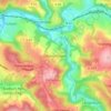 Mappa topografica Oettershagen, altitudine, rilievo