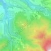 Mappa topografica Colle San Lorenzo, altitudine, rilievo