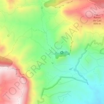 Mappa topografica El Rincón Bello, altitudine, rilievo