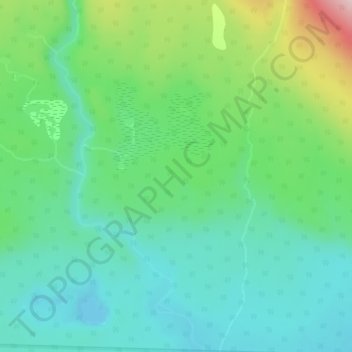 Mappa topografica Cassiar Mountains, altitudine, rilievo