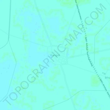 Mappa topografica Gangoli, altitudine, rilievo