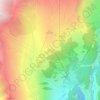 Mappa topografica Belalp, altitudine, rilievo