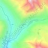 Mappa topografica Dingboche, altitudine, rilievo