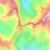 Mappa topografica Col de Fenestre, altitudine, rilievo