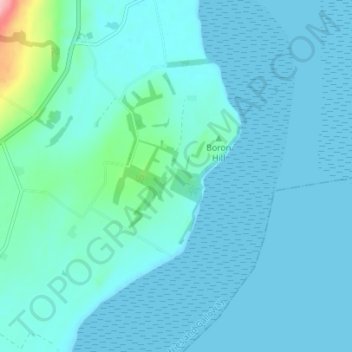 Mappa topografica Arbigland, altitudine, rilievo