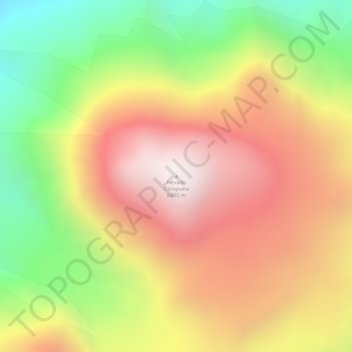 Mappa topografica Nevado Coropuna, altitudine, rilievo