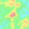 Mappa topografica Mt Painter, altitudine, rilievo