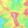 Mappa topografica Zwölferkofel - Croda dei Toni, altitudine, rilievo