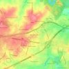 Mappa topografica Beverly Heights, altitudine, rilievo