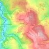 Mappa topografica Waldkirchen, altitudine, rilievo