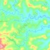 Mappa topografica Cinco, altitudine, rilievo